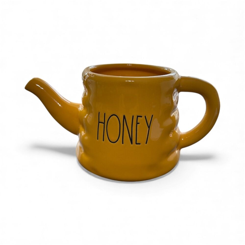 Rae Dunn Honey Ceramic Watering / Planter